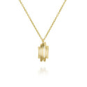 18k Gold Vermeil Irregular Pendant