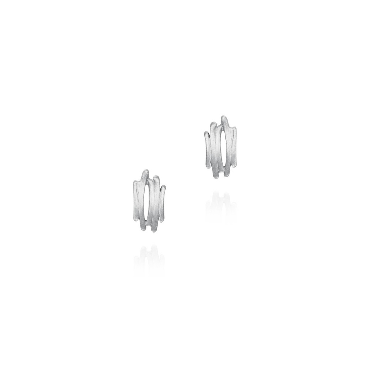 Pendientes de plata de ley motivo irregular