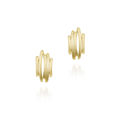 Midi 18k Gold Vermeil Irregular Earrings
