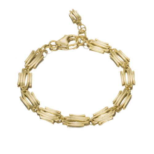 18k Gold Vermeil Irregular Motif Bracelet