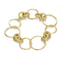 Mixed link bracelet in sterling silver with 18k gold vermeil Mixed link bracelet in sterling silver with 18k gold vermeil