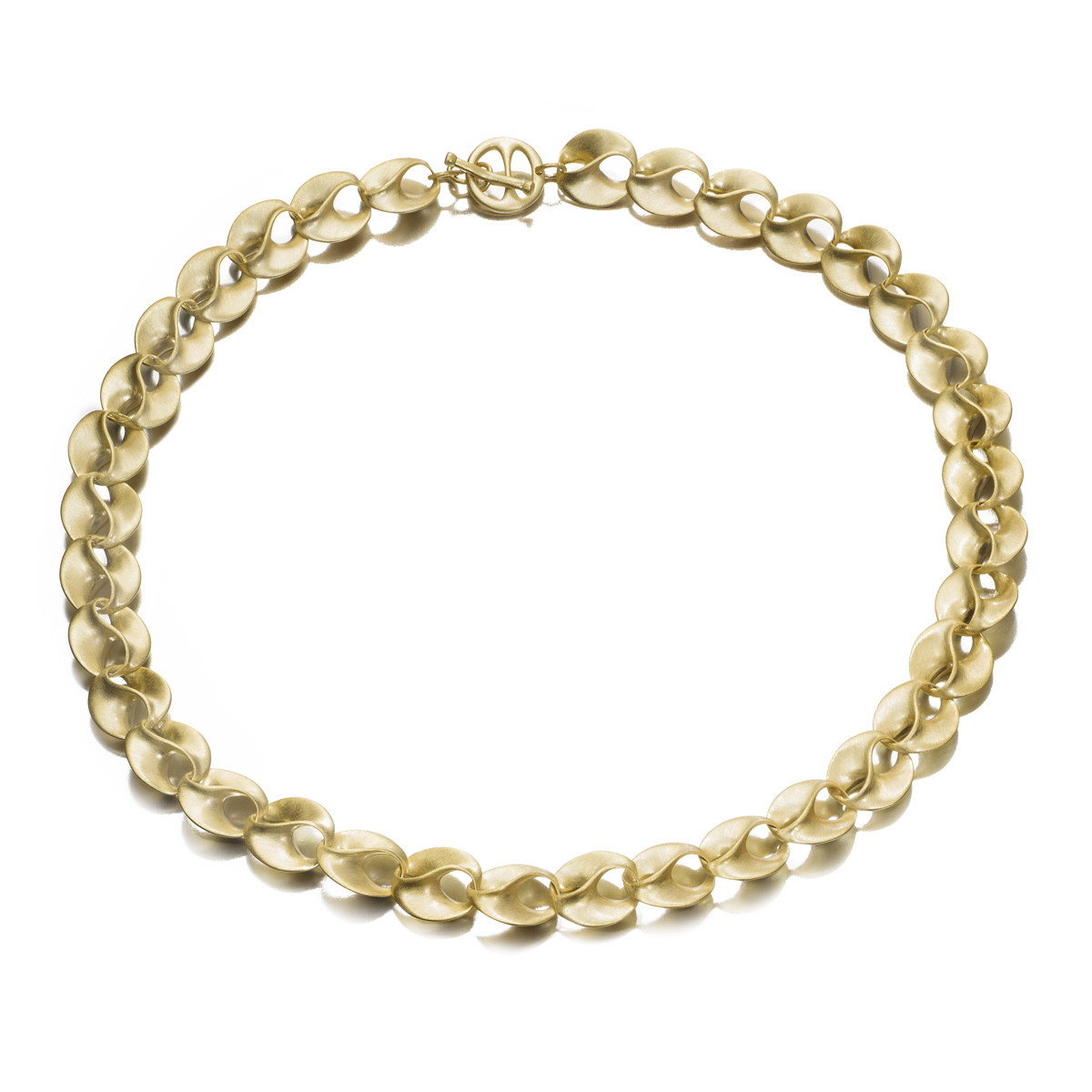 Necklace with small links in 18k gold vermeil sterling silver