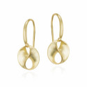 Hook earrings with small links in 18k gold vermeil sterling silver