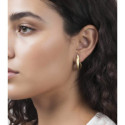 Intertwined earrings in sterling silver with 18k gold vermeil