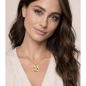 Inverted V design pendant in 18k gold vermeil sterling silver