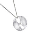 Link pendant in sterling silver