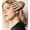 Organic spiral ring in sterling silver with 18k gold vermeil