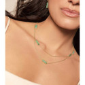 Hoop Earrings with Amazonite in Sterling Silver & 18k Gold Vermeil