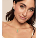 Stud earrings with amazonite in sterling silver with 18k gold vermeil
