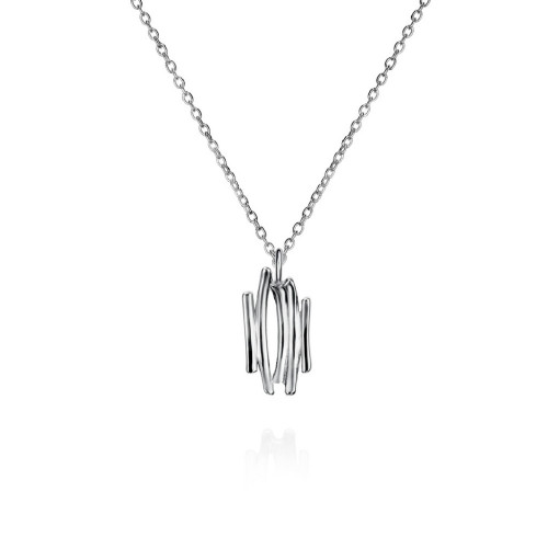 Colgante de motivo irregular de plata de ley 925