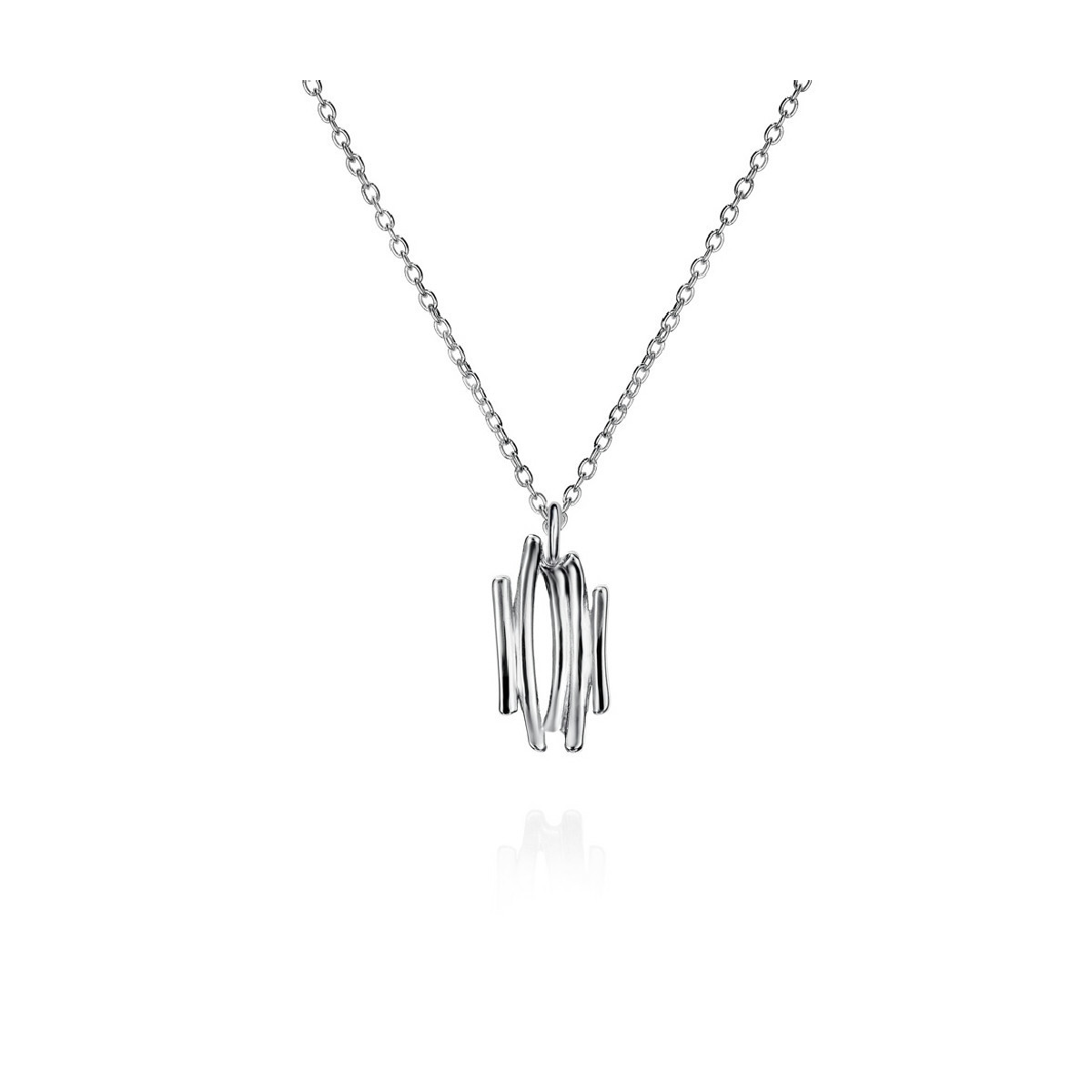 Irregular motif pendant in sterling silver 925