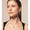 Moss agate pendant in 18k gold vermeil sterling silver