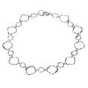 Collar de formas irregulares de plata de ley 925