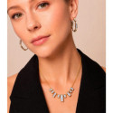 Collar skyline con espectrolita de plata de ley con baño de oro 18k