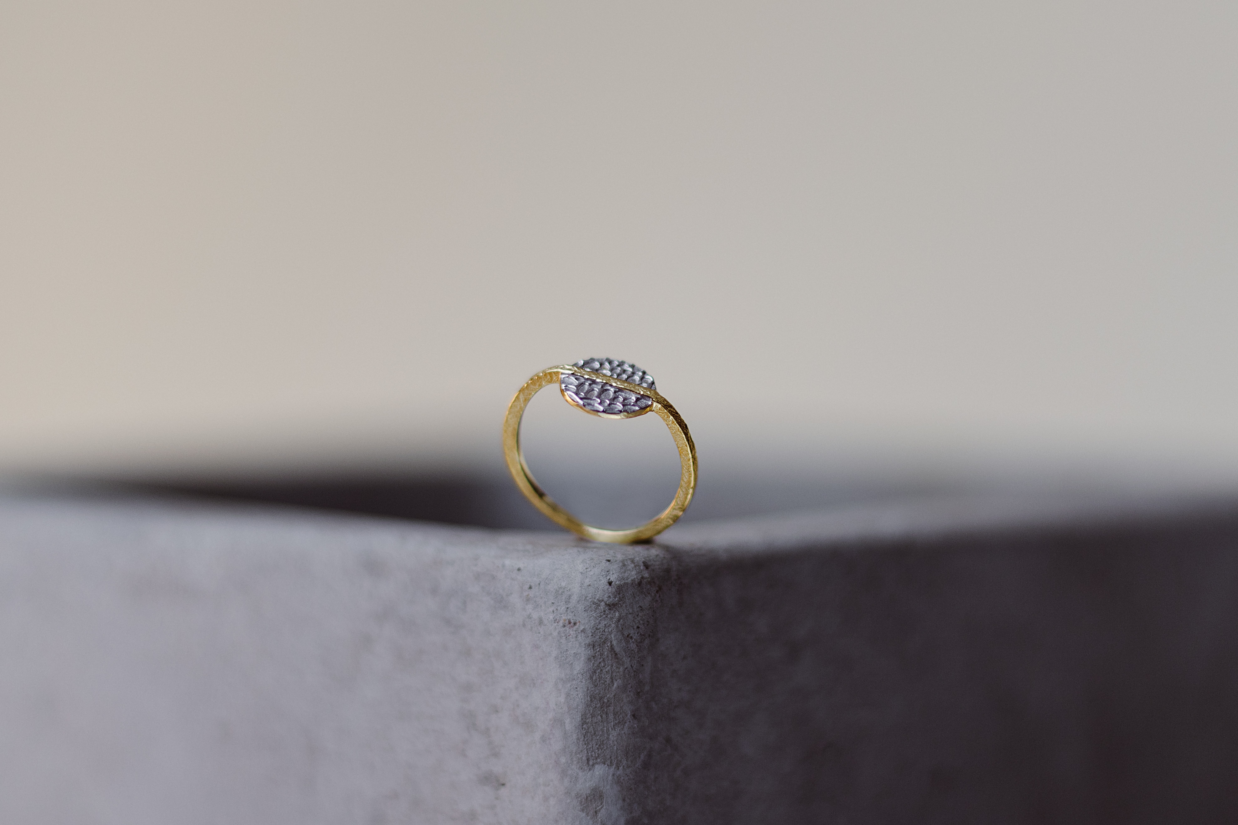 Kymbal Ring in Silver. 18k Gold Vermeil