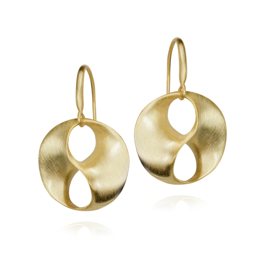 Earrings from the LOVE collection in 925 sterling silver with 18k gold plating